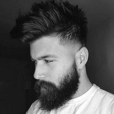 Low Fade Medium Hair Style For Gentlemen