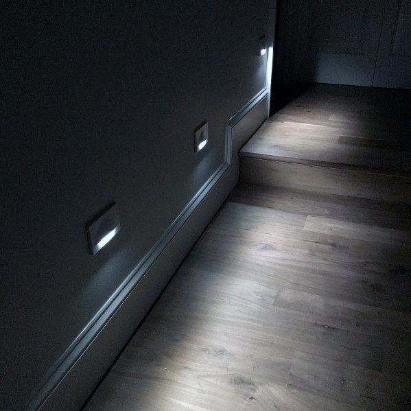 Lower Wall Built In Luxury Hallway Lighting