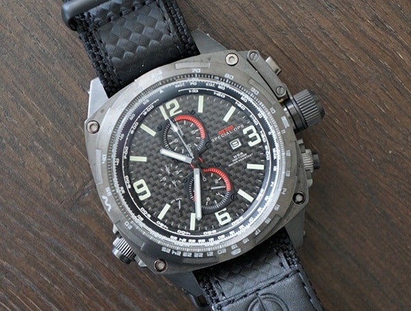 Luminous Quartz Chronograph Movement Mtm Special Ops Cobra Watch For Men