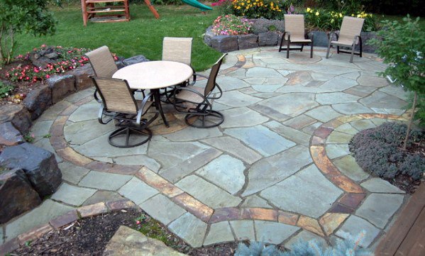 Luxury Flagstone Patio For Backyards