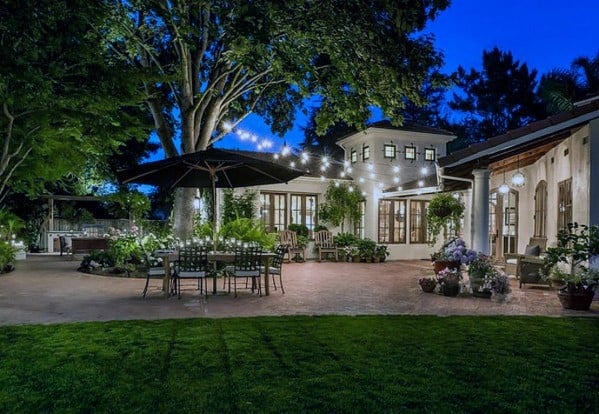 Luxury Home Design Ideas Patio String Light