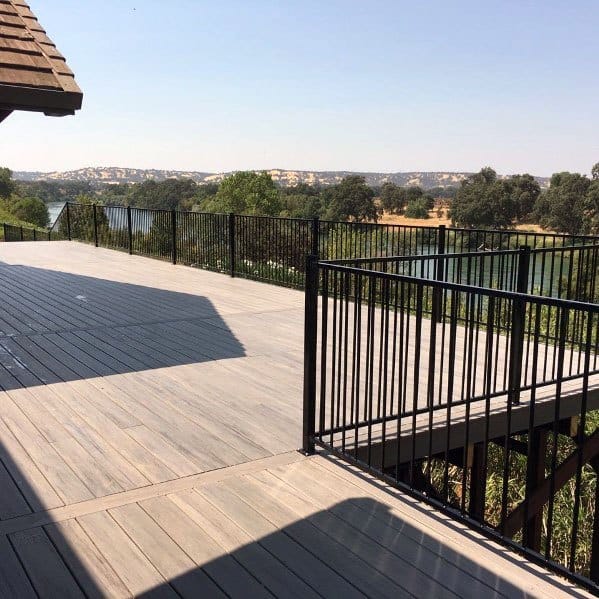 bold black metal railing