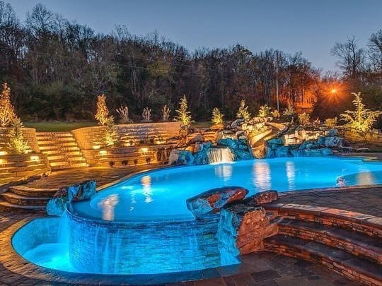 color-changing underwater lights