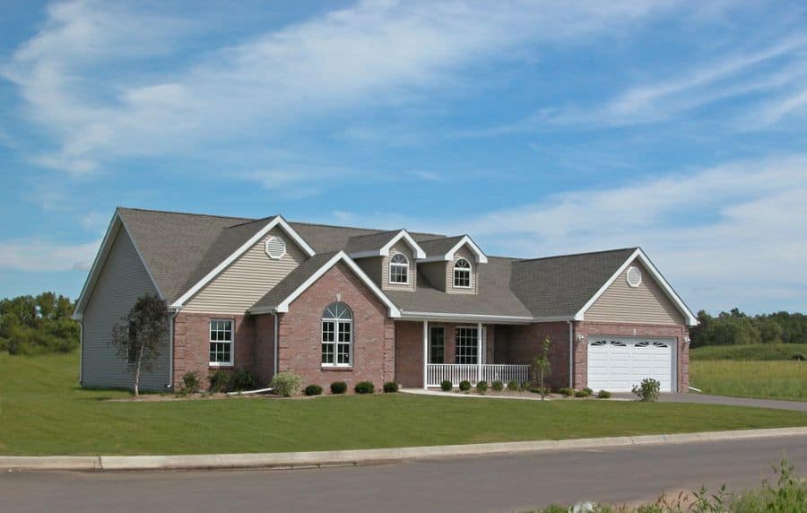 luxury ranch-style home