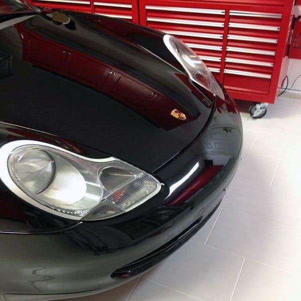 Luxury White Stone Tile Garage Floorign Ideas With White Grout