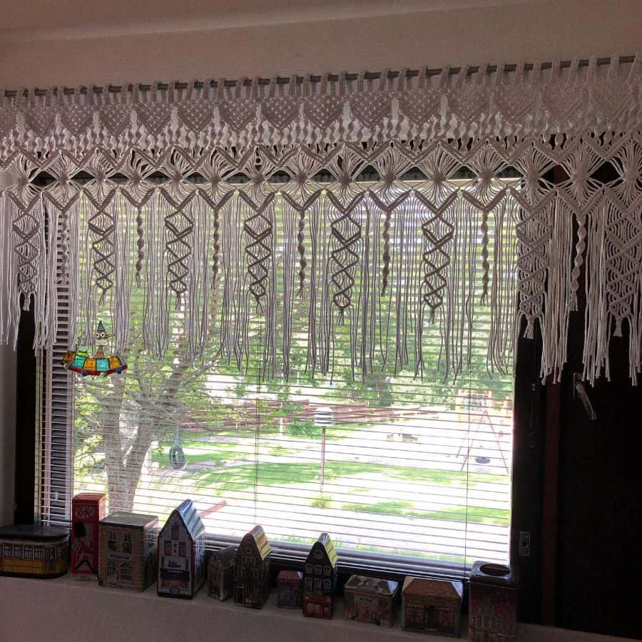 macrame kitchen curtain ideas ellanoppu