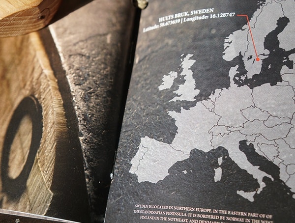 Made In Sweden Map Hults Bruk Factory Location