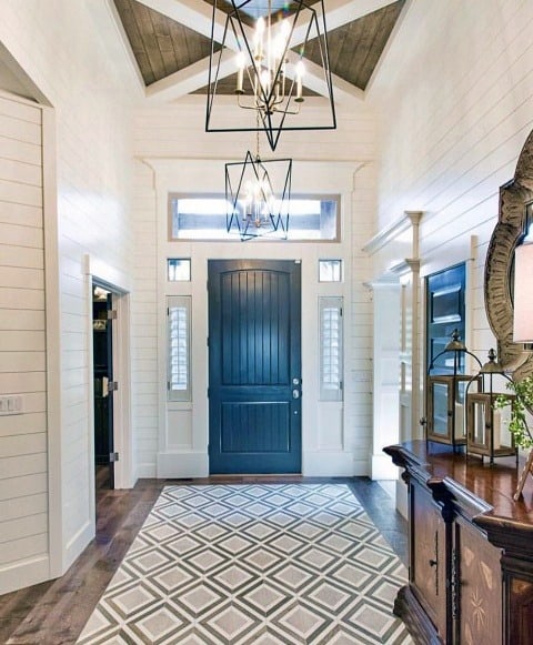 modern geometric cage lamp