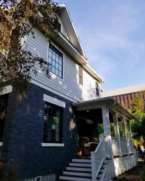 painted brick wall siding 