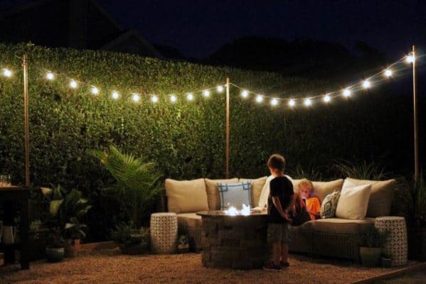 magnificent patio string light design ideas
