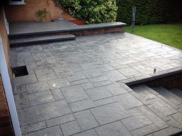 Versailles-patterned pavers 