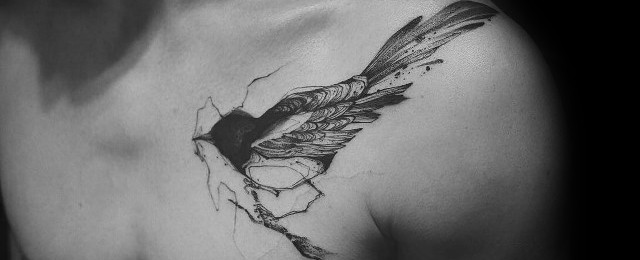 Magpie Tattoo Designs For Men