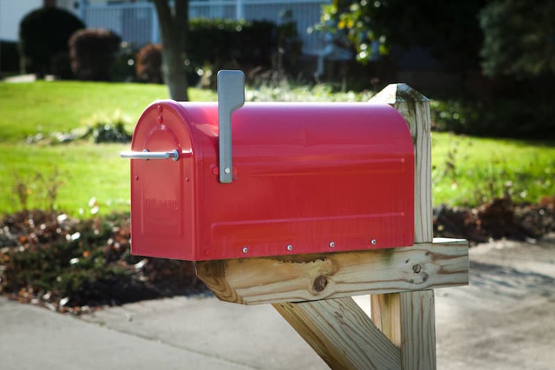 red mailbox