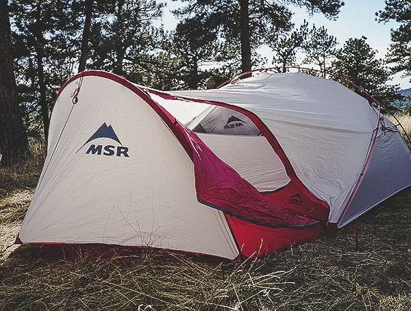 Main Entrance Zip Down Door Msr Hubba Tour 3 Tent