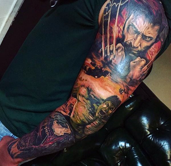 Majestic Hulk Tattoo Male Full Sleeves