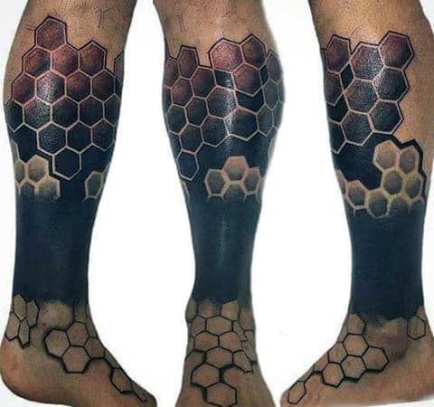 Male Ankles And Feet Honeybee Tattoo