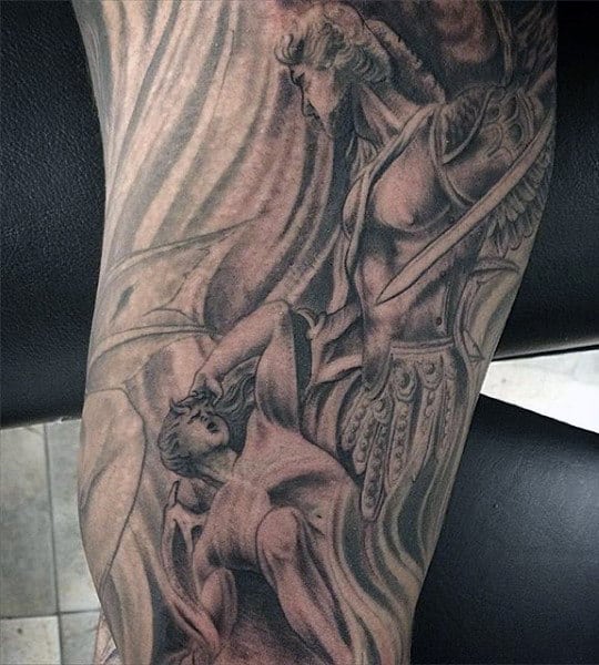 Male Archangel Micheal Tattoos For Men