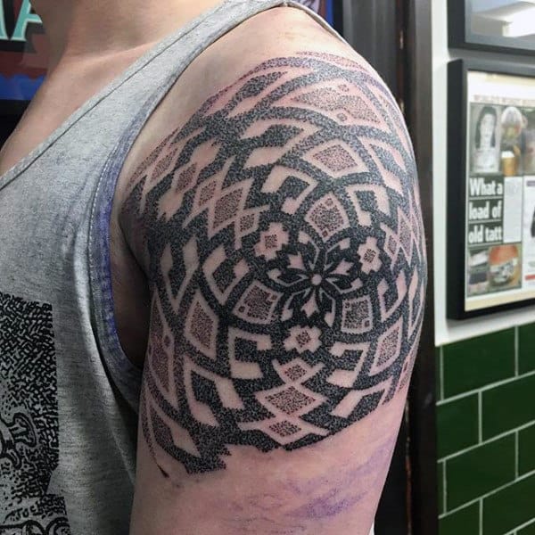 Male Arms Pattern Tattoo