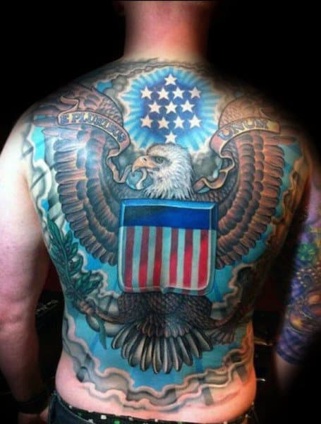 Male Badass Eagle Themed Tattoos