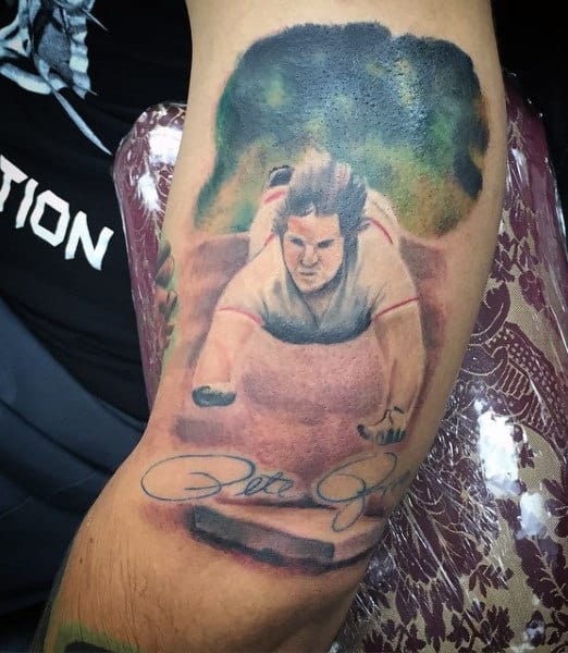 Male Baseball Players Tattoos Of Pete Rose