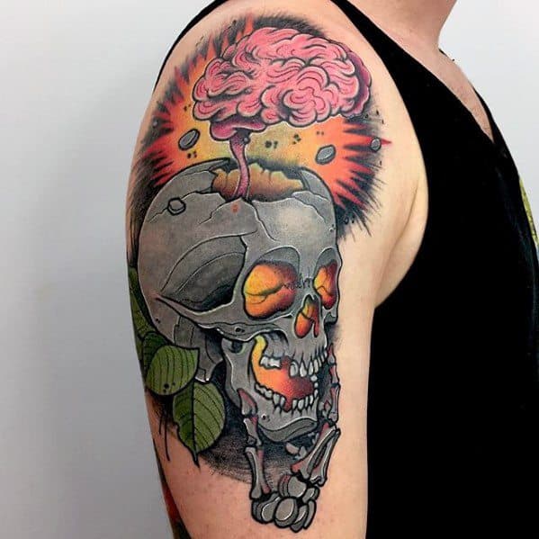 Male Cool Consciousness Tattoo Ideas On Arm