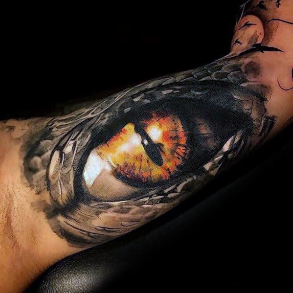 Male Cool Game Of Thrones 3d Dragon Ey Tattoo Ideas