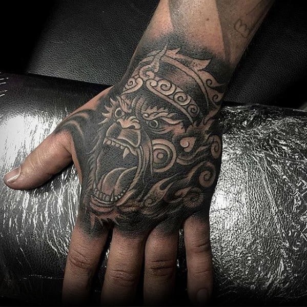 Male Cool Hanuman Tattoo Ideas On Hand