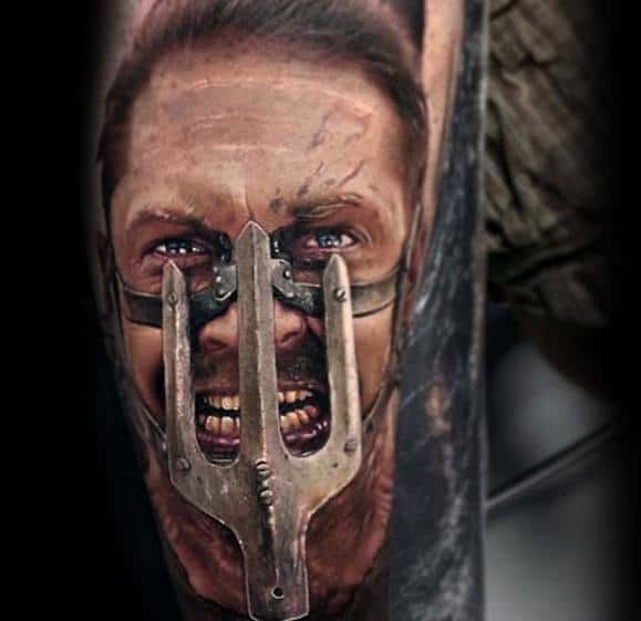 Male Cool Mad Max Sleeve 3d Tattoo Ideas