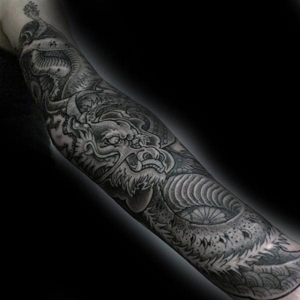 Male Forearms Brilliant Dotwork Tattoo