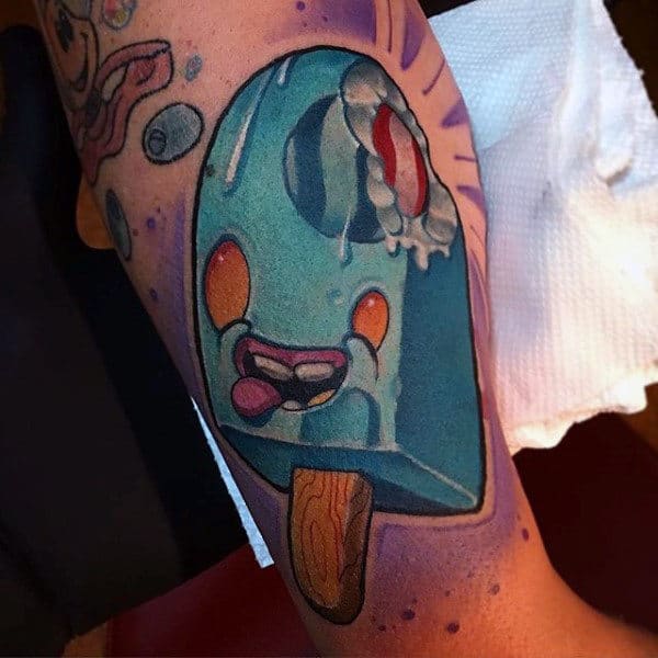 Male Forearms Icc Cream New School Tattoo