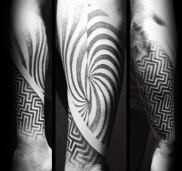 Male Geometric Forearm Tattoo Ideas