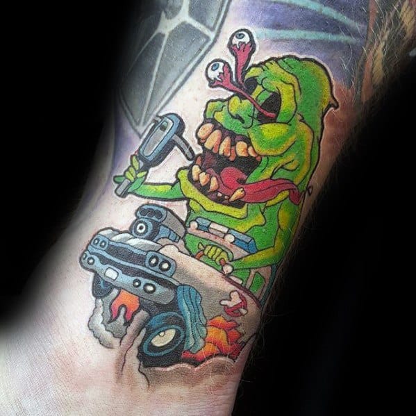 Male Ghostbusters Tattoo Ideas On Arm