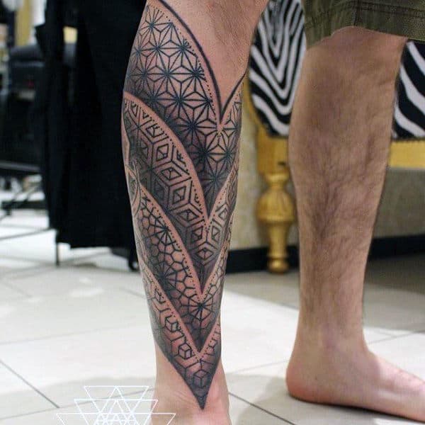 Male Legs Pattern Tattoo