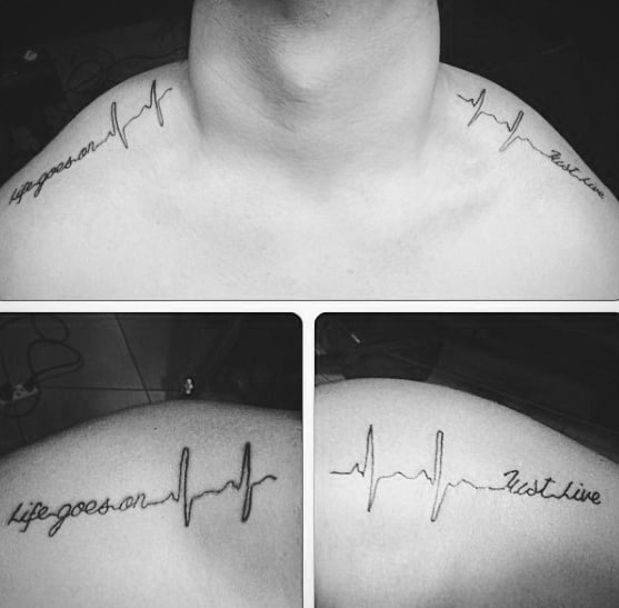 Male Life Goes On Tattoo Ideas