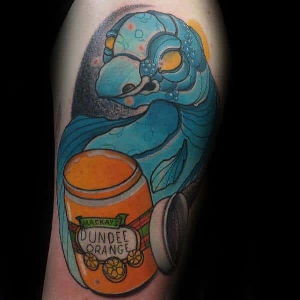 Male Loch Ness Monster Tattoo Ideas