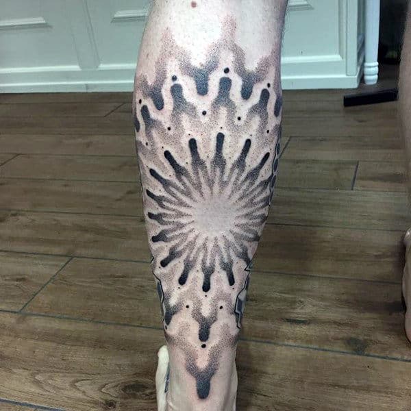 Male Lower Legs Pattern Tattoo