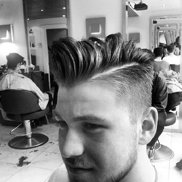 Male Mohawk Taper Fade Haircut