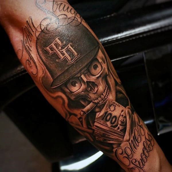 Male Money Half Sleeve Tattoos