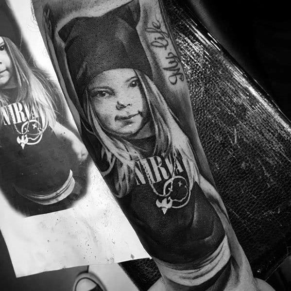 Male Nirvana Tattoo Design Inspiration