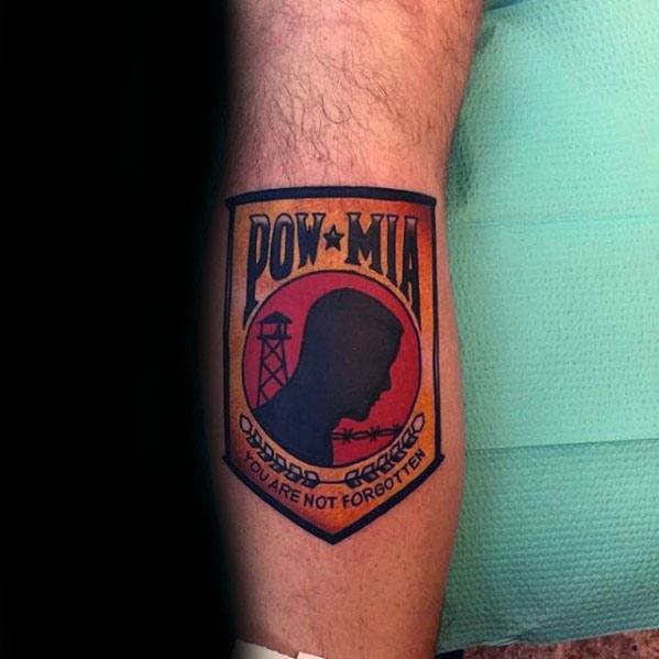 Male Pow Mia Tattoo Ideas