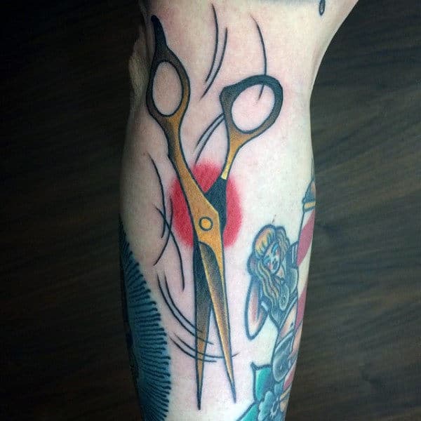Male Scissor Tattoos Designs