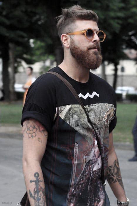 Male Short Hair Hispter Beard Styles