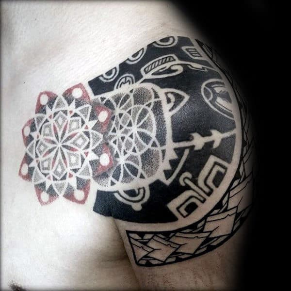 Male Shoulder Tattoos Tribal