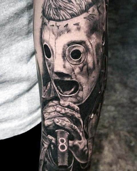 Male Slipknot Tattoo Design Inspiration