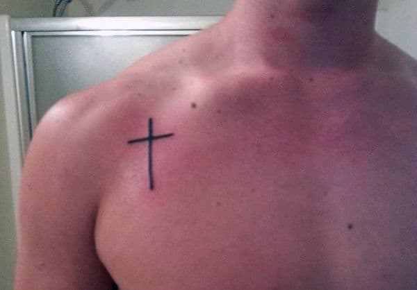 Christian Cross Male Small Tattoo Designs