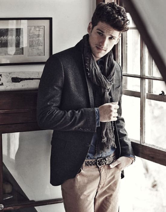 Male Style What To Wear With Khaki Pants Outfits Scarf