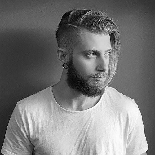 Male Undercut Hairstyles For Long Hair Comb Over