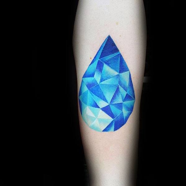 Male Water Drop Tattoo Design Inspiration