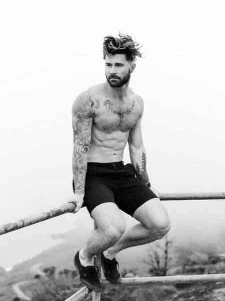 Male With Messy And Wavy Modern Hair