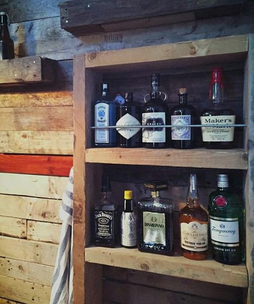 Man Cave Bar Shed Ideas Drink Storage